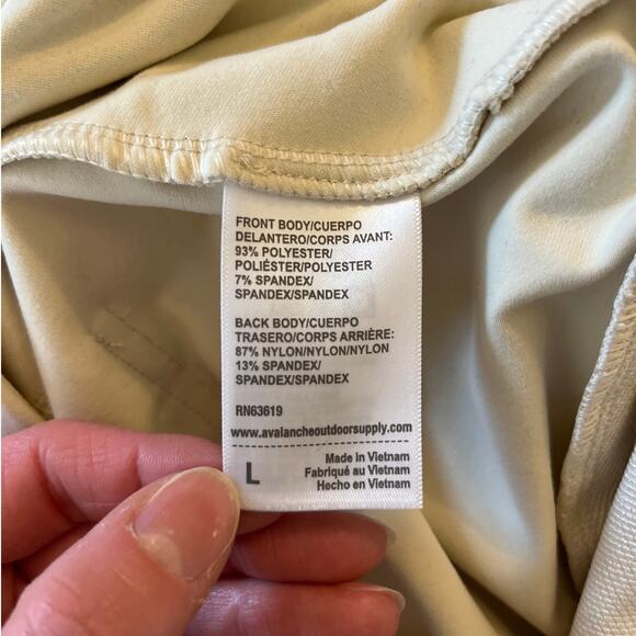 Avalanche Womens Pull-On Wide Leg Pants Size L Cream Outdoors Hiking Gorpcore - Picture 4 of 8